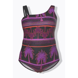 Ulla Popken Maillot de bain Imprimé palmiers Bonnets souples Bretelle double  