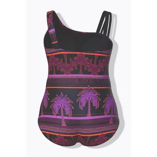 Ulla Popken Maillot de bain Imprimé palmiers Bonnets souples Bretelle double  