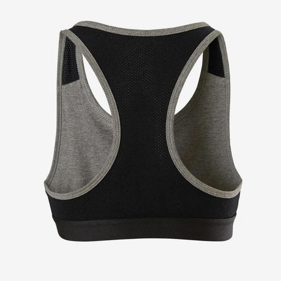 DOMYOS  Sport-Bustier Basic Mädchen grau 