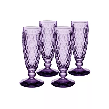 Flûte à champagne 4 pièces Boston Lavender