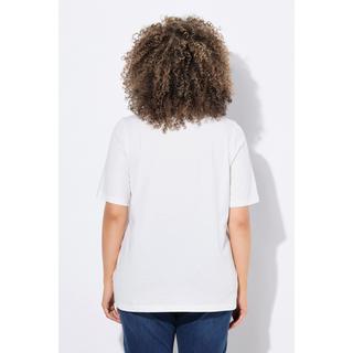 Ulla Popken T-Shirt Classique Col Rond Manches Courtes  