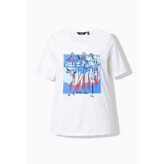 Ulla Popken T-Shirt Classique Col Rond Manches Courtes  