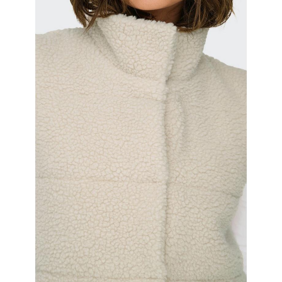 ONLY Doudoune sans manches en sherpa  