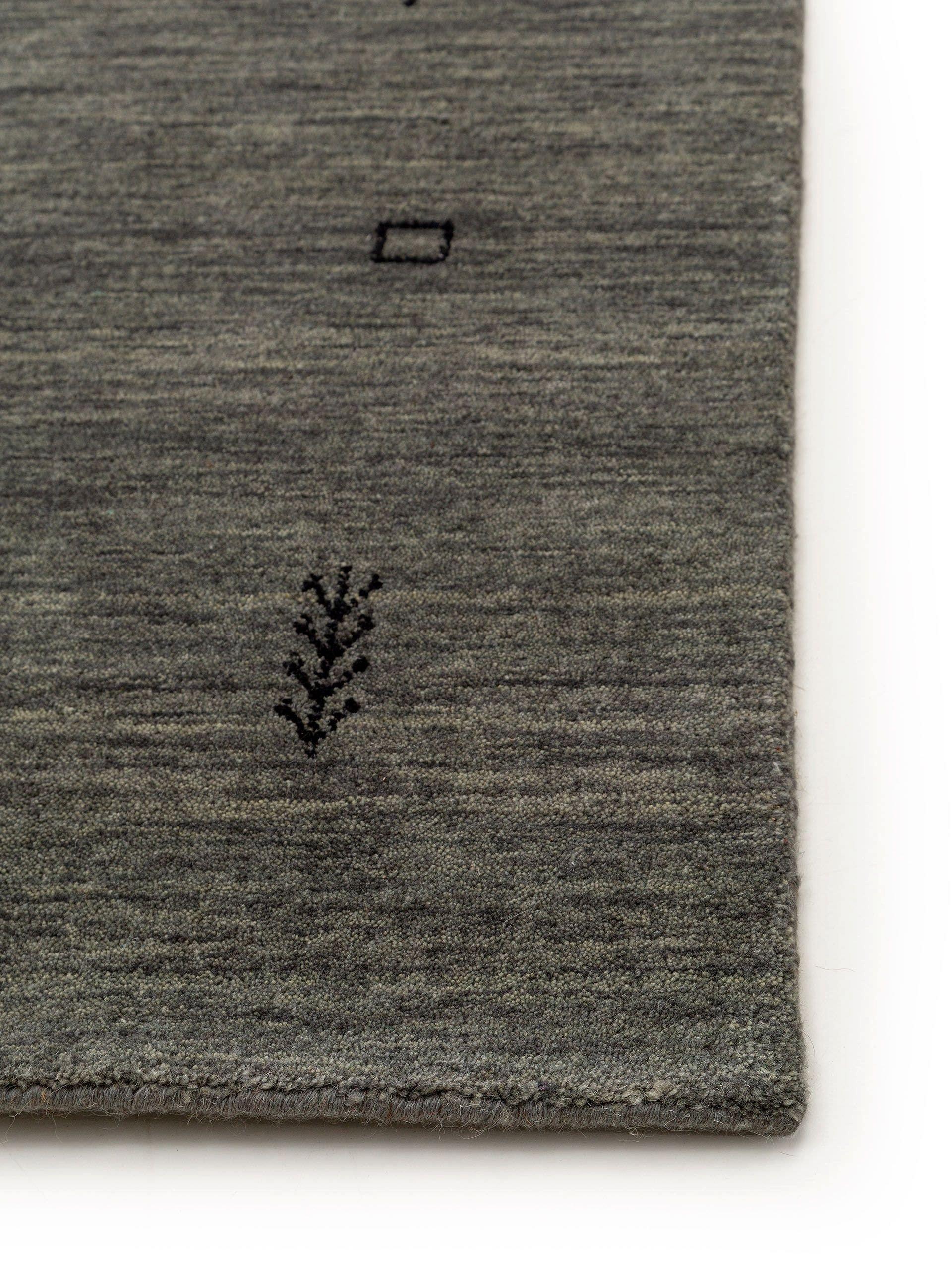 Benuta Tapis de laine Jamal Gris  