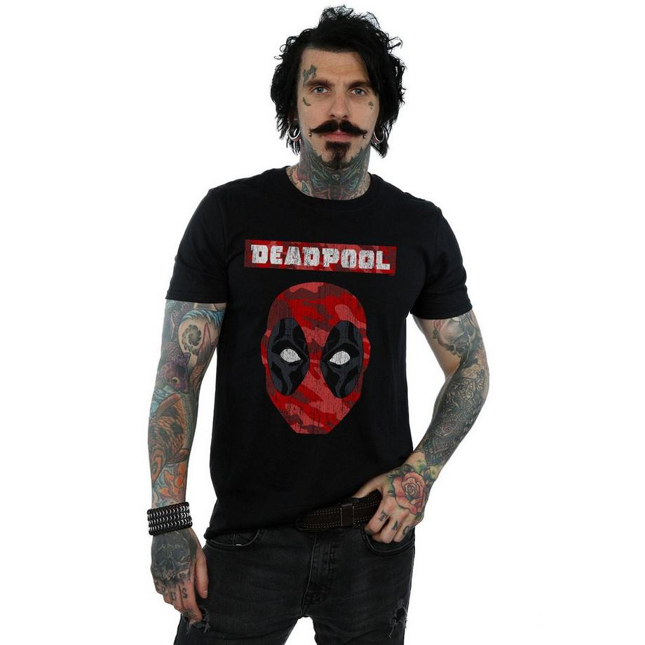 MARVEL Deadpool Camo Mask T-Shirt  