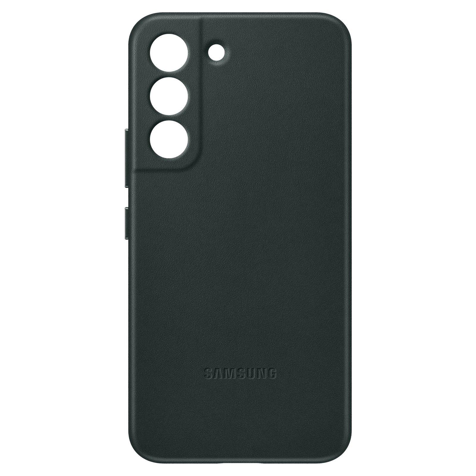 SAMSUNG  Leather Cover Galaxy S22 Plus Dunkelgrün 