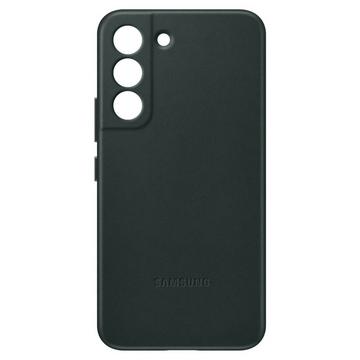 Leather Cover Galaxy S22 Plus Dunkel