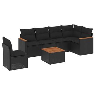 VidaXL set divano da giardino Polirattan  