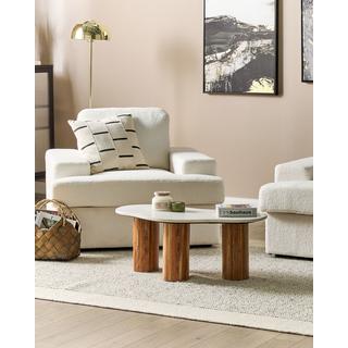 Beliani Set di 2 poltrone en Bouclé Classico ALLA  