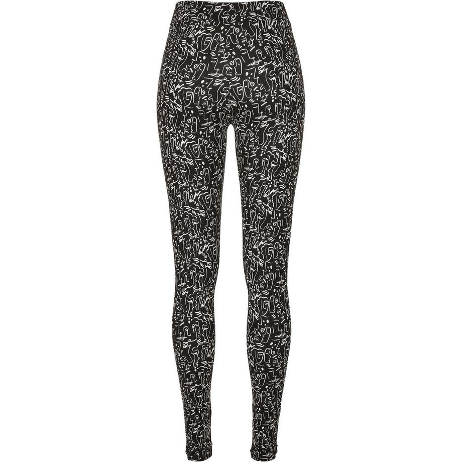 URBAN CLASSICS Damen Soft AOP Leggings  