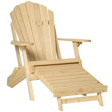 Chaise de jardin, bois de pin, naturel