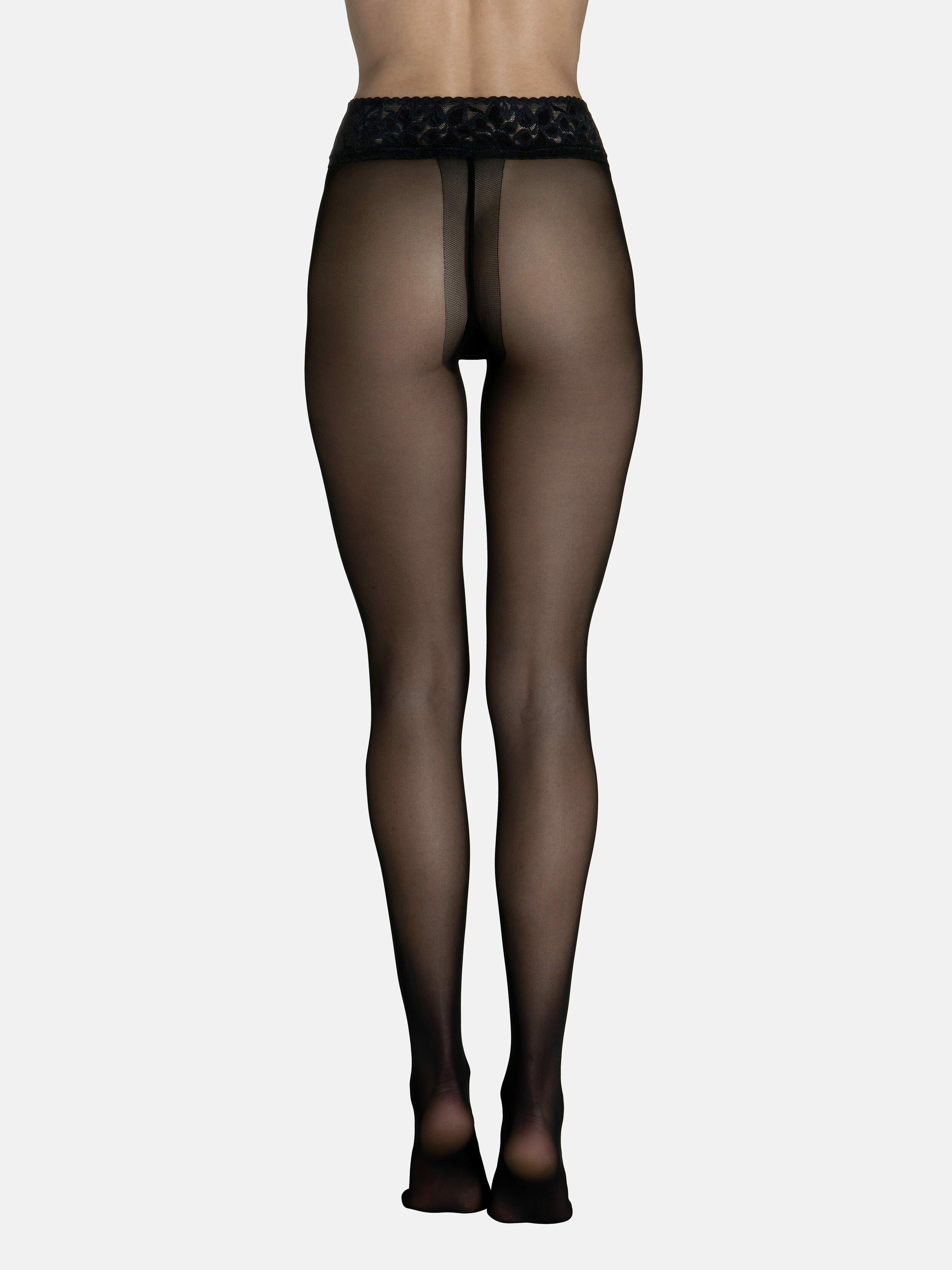 Lisca  Strumpfhose 30 DEN transparenter Ziergürtel Selection 