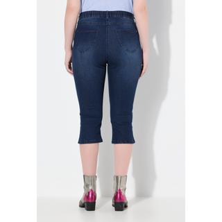 Ulla Popken Jeans Capri Sarah Ricami in stile Tracht Comoda elasticizzazione  