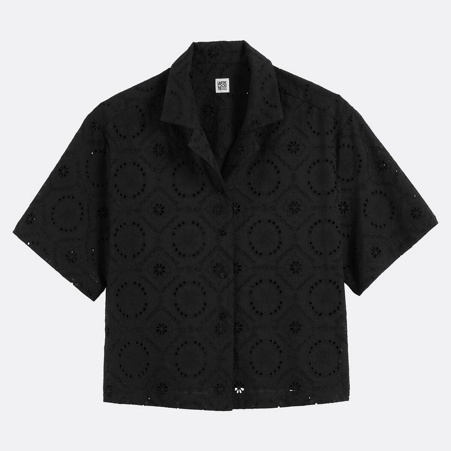 La Redoute Collections Camicetta Maniche Corte Ricamo Sangallo  