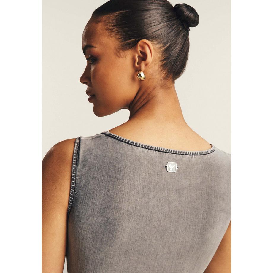 FREDDY S25WTWY3 Ärmelloser Body mit eckigem Ausschnitt  