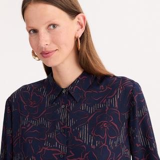 La Redoute Collections Langärmelige Bluse Grafisches Muster  