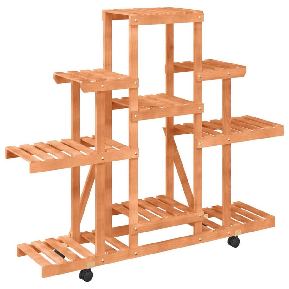 VidaXL portafiori con ruote Legno  