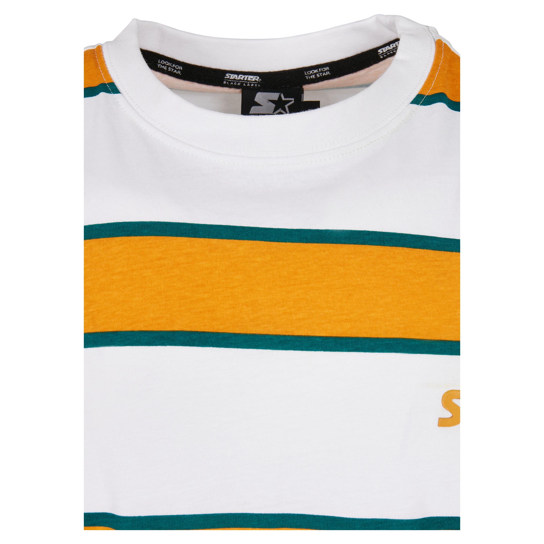 URBAN CLASSICS  t-shirt starter logo striped 