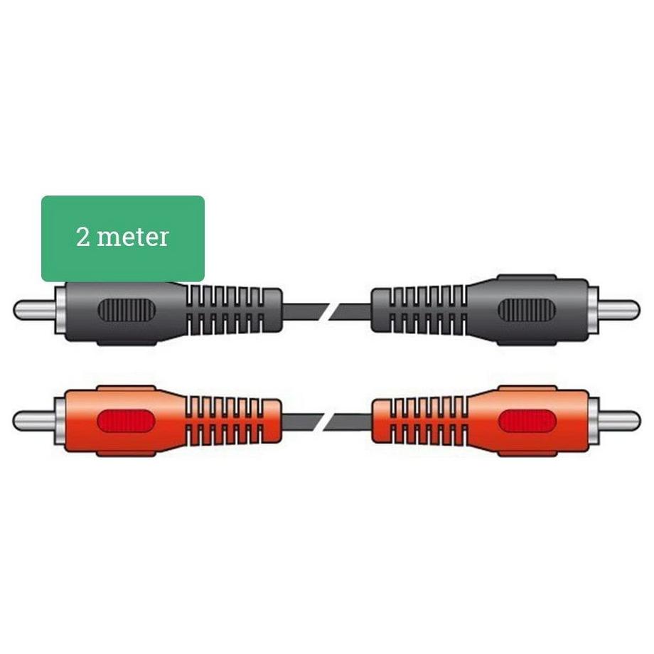 Skytronic  Skytronic CX402-3 cavo audio 2,5 m 2 x RCA Nero 