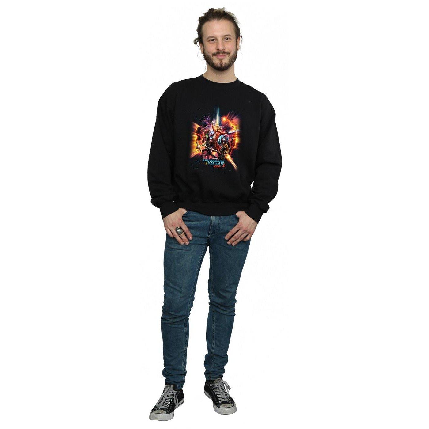 MARVEL  Guardians Of The Galaxy Vol. 2 Team Poster Sweatshirt 