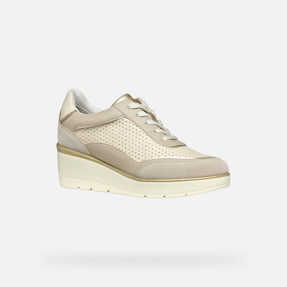 GEOX Sneakers con zeppa e lacci  