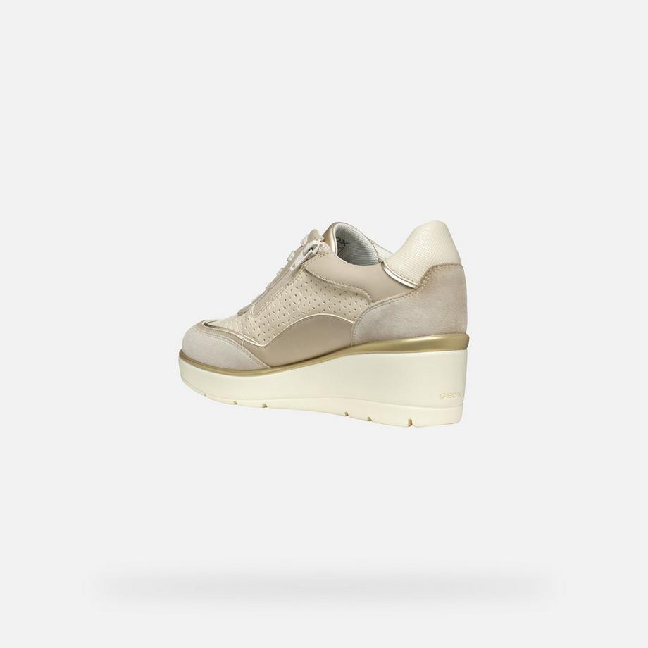 GEOX Sneakers con zeppa e lacci  