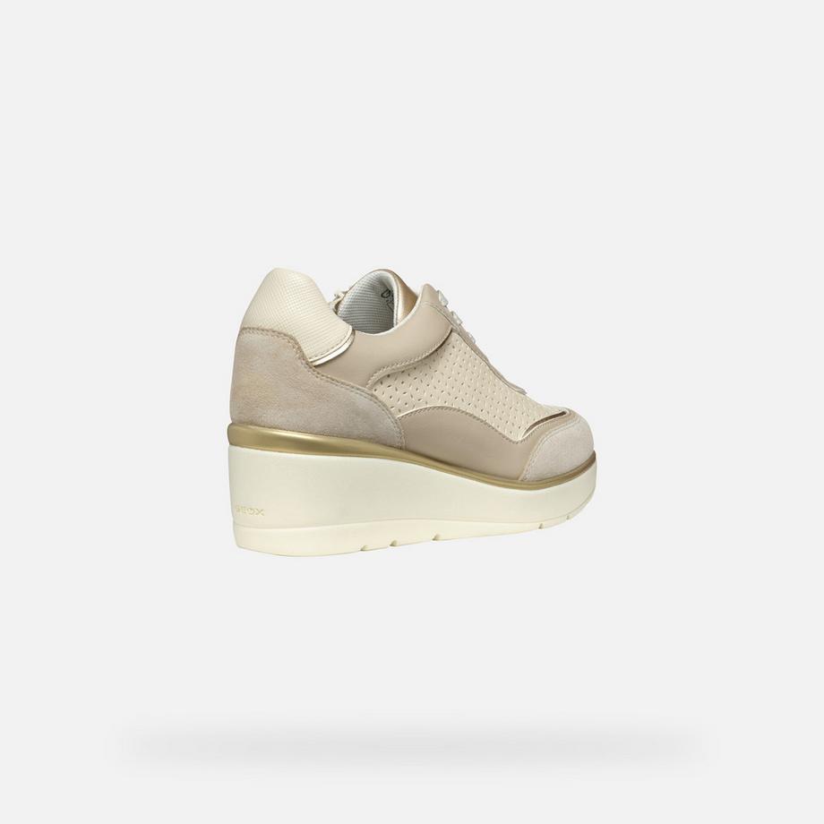 GEOX Sneakers con zeppa e lacci  