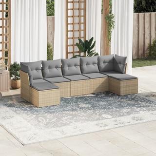 VidaXL set divano da giardino Polirattan  