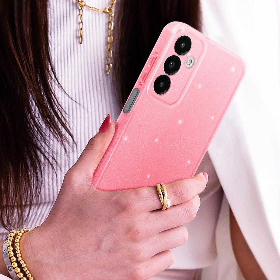Avizar  Cover glittera Samsung Galaxy A05s rosa 
