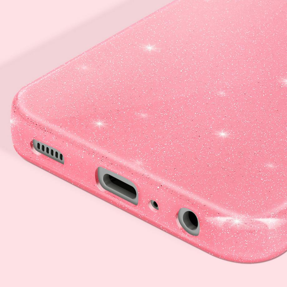 Avizar  Cover glittera Samsung Galaxy A05s rosa 