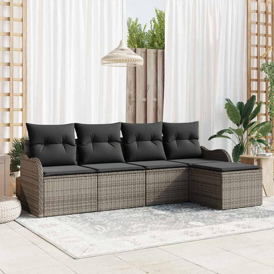 VidaXL Garten-sofa poly-rattan  