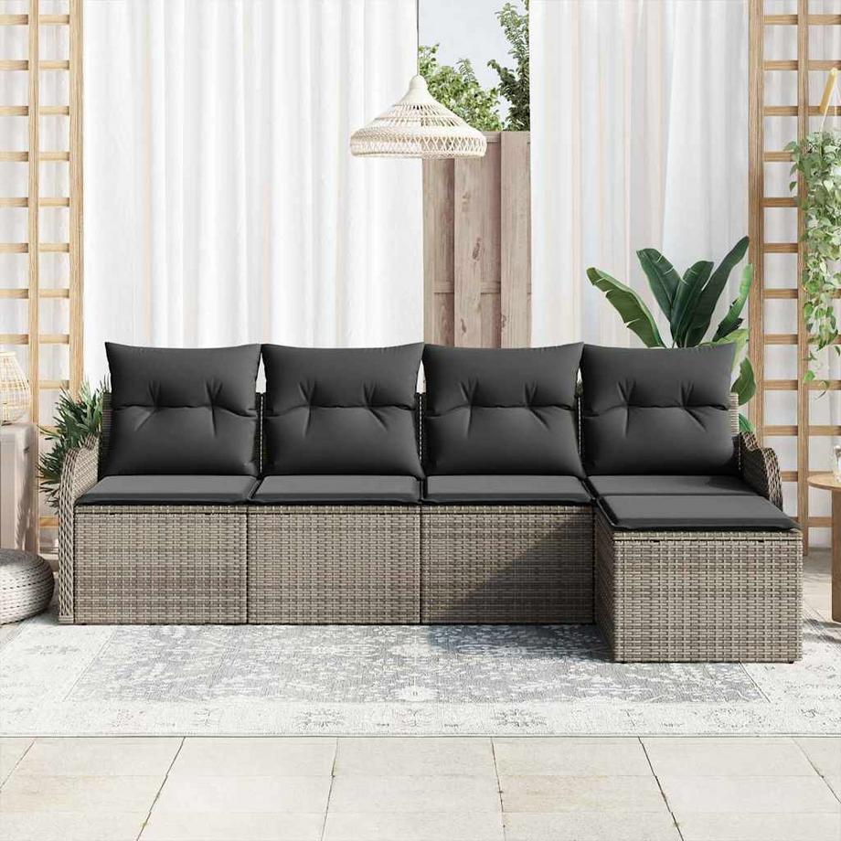 VidaXL Garten-sofa poly-rattan  