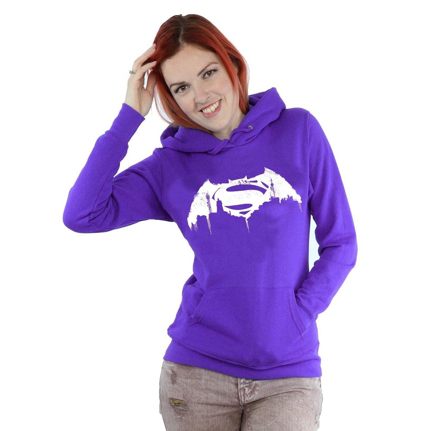 DC COMICS Batman v Superman Dawn of Justice Logo Sweat à Capuche  