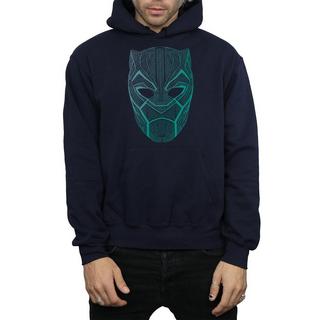 MARVEL Felpa con cappuccio Black Panther Maschera  