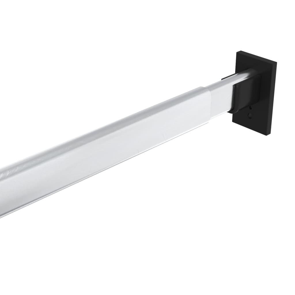 VidaXL  Rail de garde-robe télescopique aluminium 