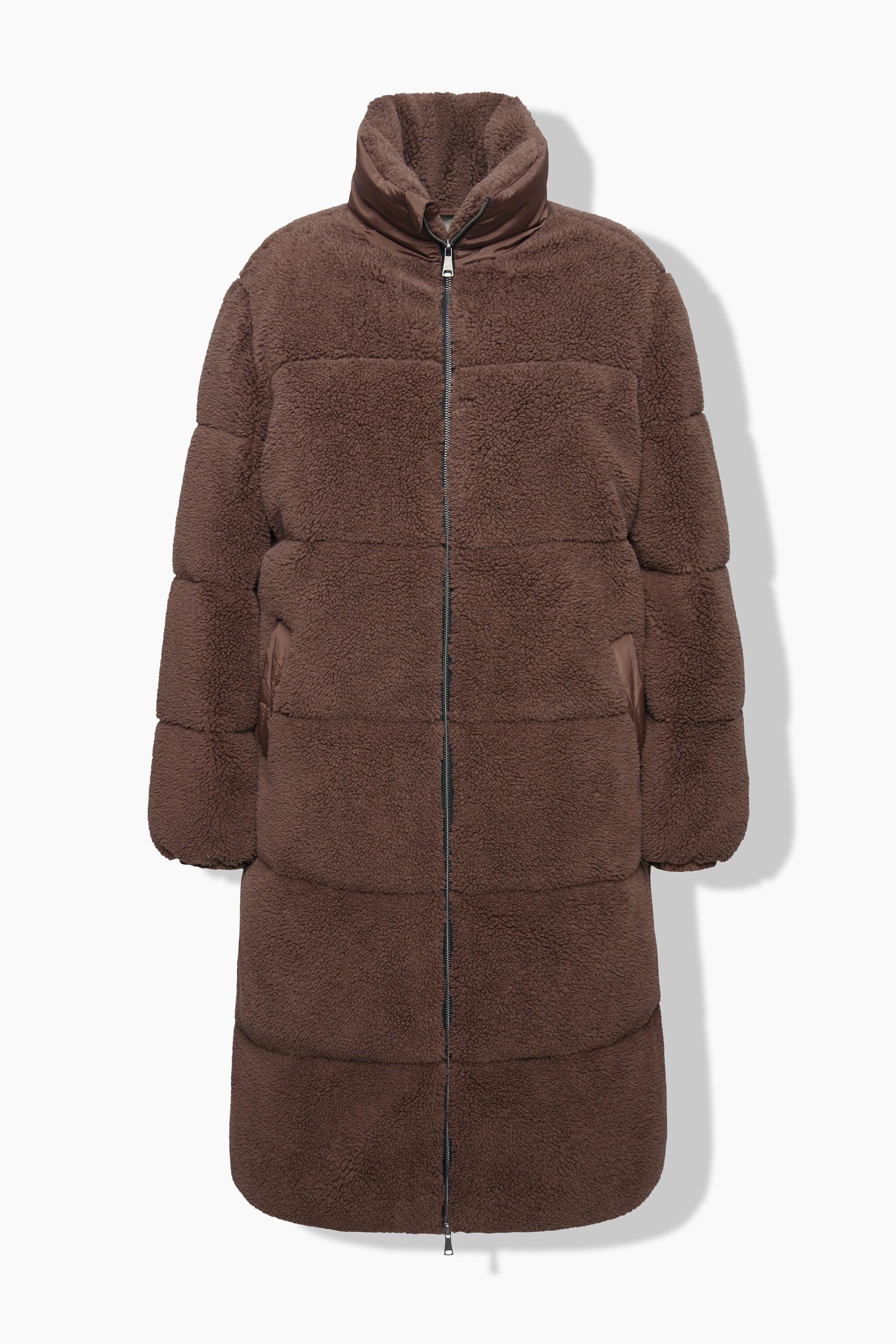 Studio Untold Teddy Steppmantel Straight Shape Nylon Schulter  