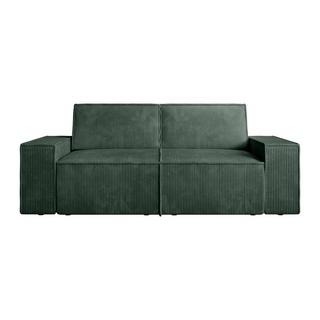 Vente-unique Sofa 2-Sitzer - Cord - Tannengrün - AMELIA  