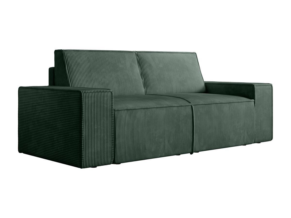 Vente-unique Sofa 2-Sitzer - Cord - Tannengrün - AMELIA  