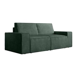 Vente-unique Sofa 2-Sitzer - Cord - Tannengrün - AMELIA  