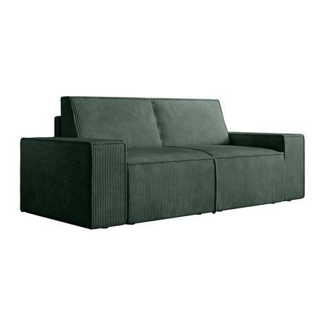 Vente-unique Sofa 2-Sitzer - Cord - Tannengrün - AMELIA  