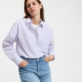 La Redoute Collections Gestreiftes Baumwollhemd  