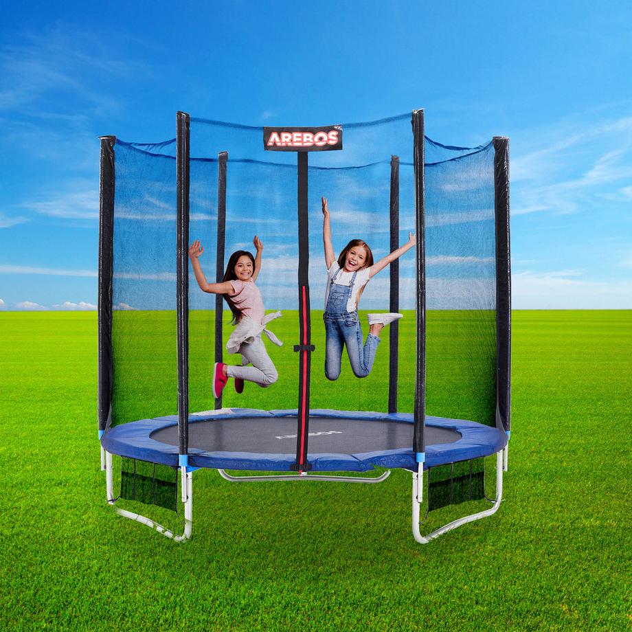 Arebos  Tappeto da salto Ø 257 cm per trampolini con Ø 305 cm, molle da 165 mm e 54 occhielli 
