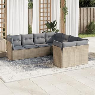 VidaXL set divano da giardino Polirattan  