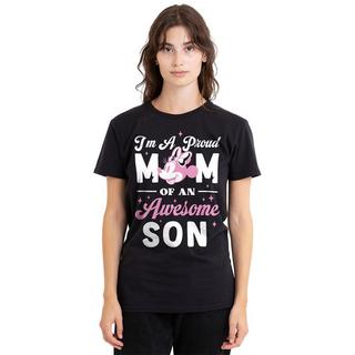 Minnie Mouse Proud Mom Awesome Son T-Shirt  
