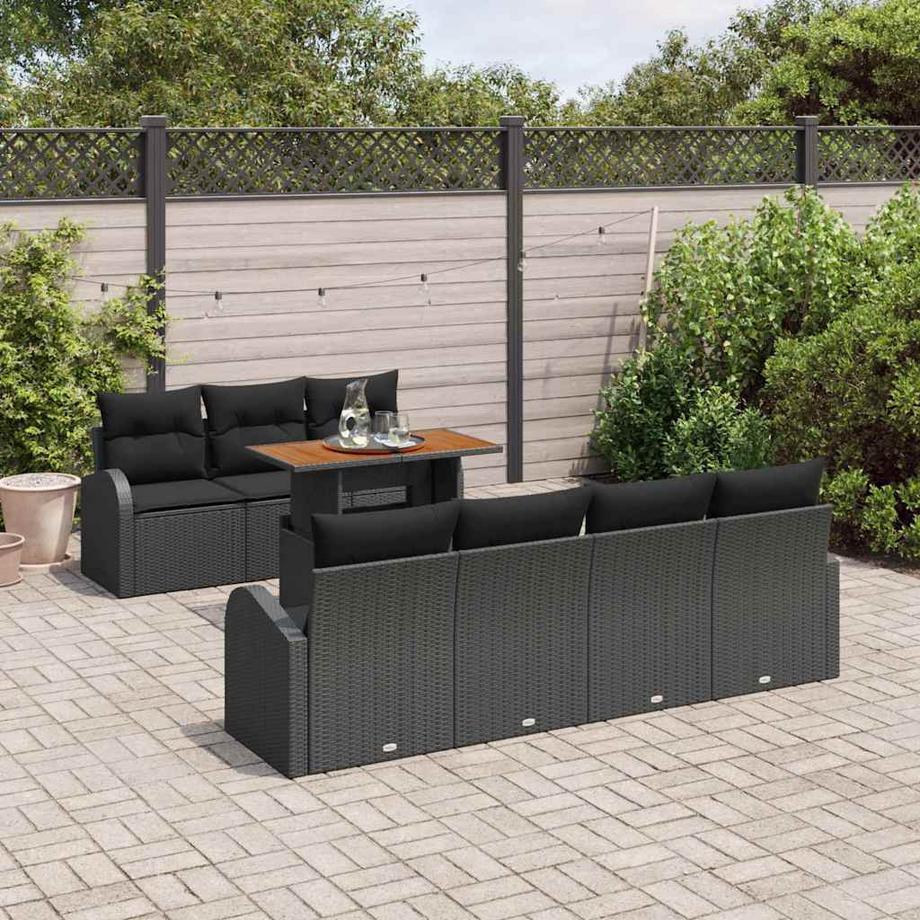 VidaXL Ensemble de canapé de jardin poly rattan  