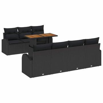Garten-sofa-set poly-rattan