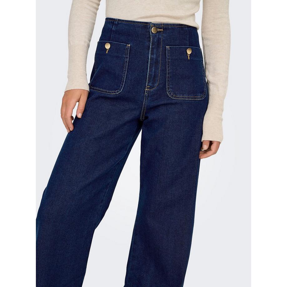 ONLY Jean large poches plaquées  