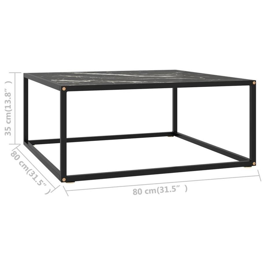 VidaXL Table basse verre  