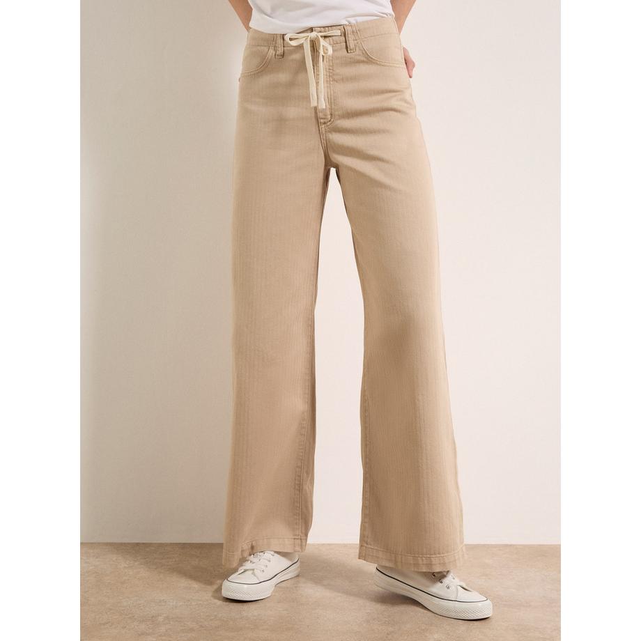 APRICOT Erin Wide Leg Drawstring Jeans  