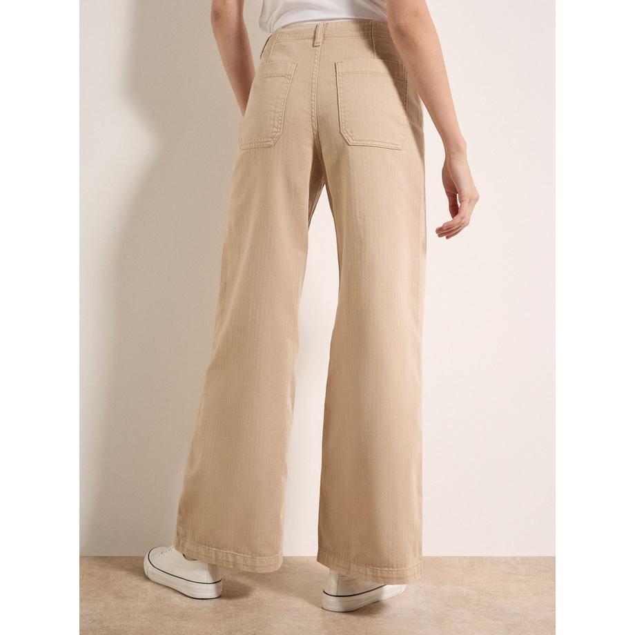 APRICOT Erin Wide Leg Drawstring Jeans  